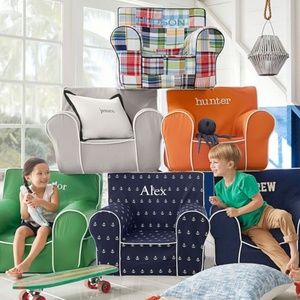 NEW Pottery Barn Kids Madras Anywhere Chair cover